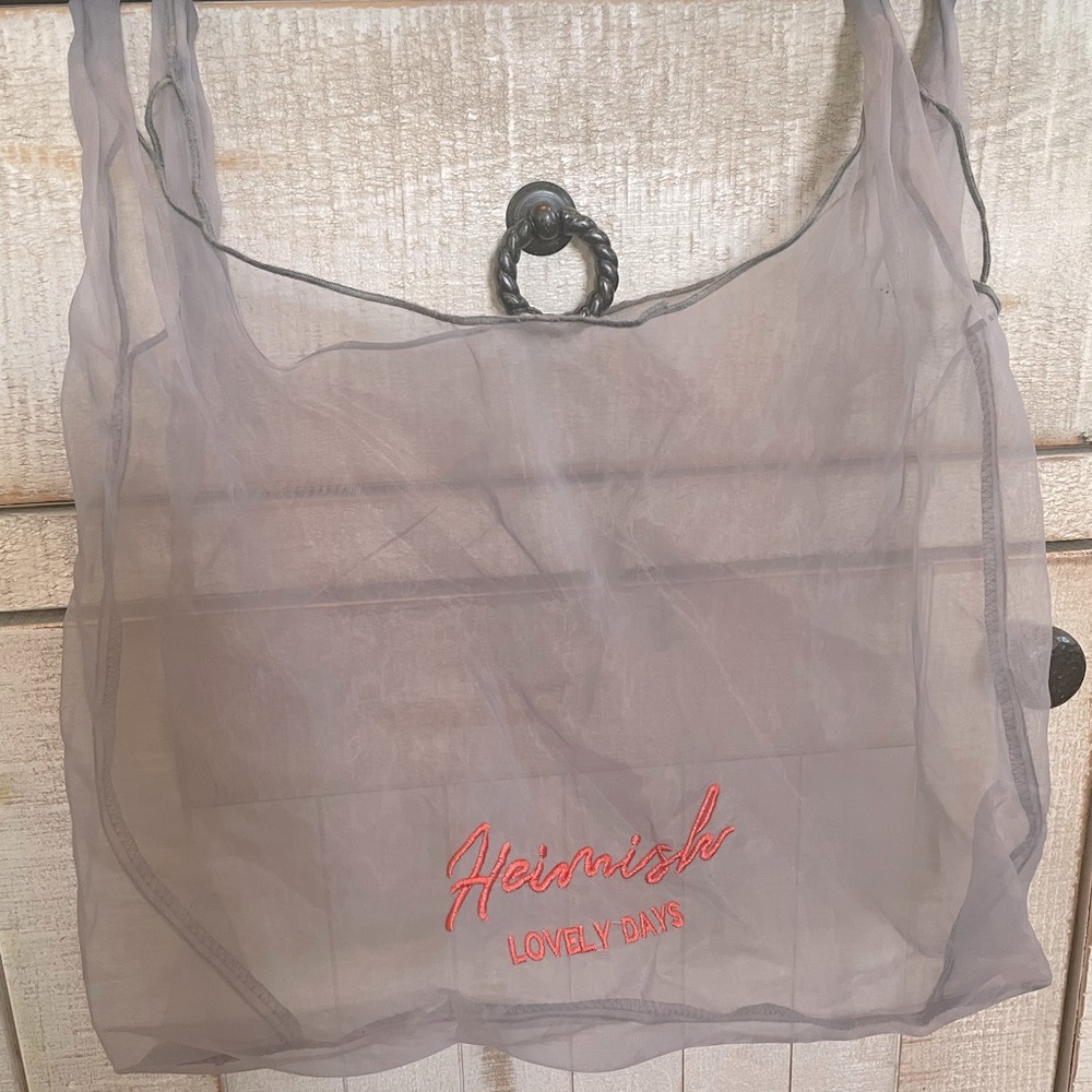 GREY MESH TOTE BAG 🩶🌸